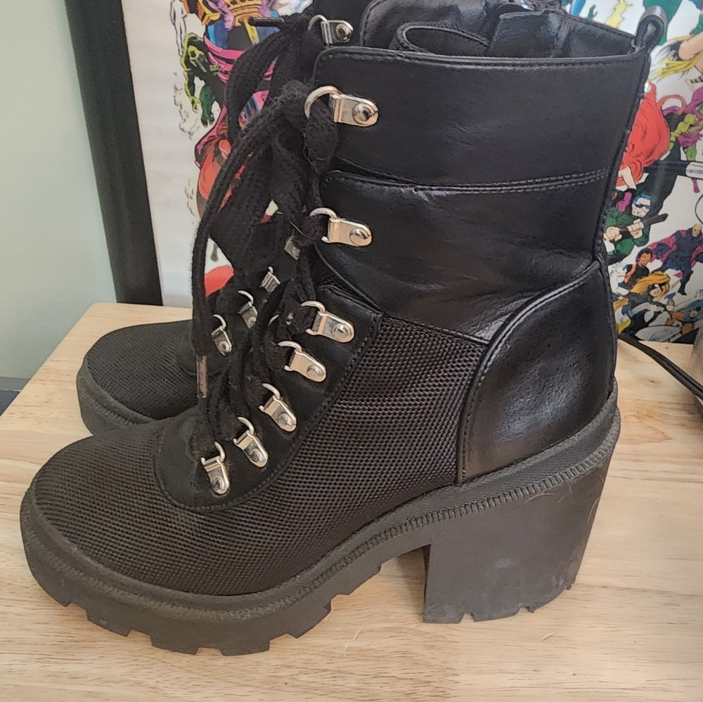 Sam Edelman Circus Lug Lace Up Booties